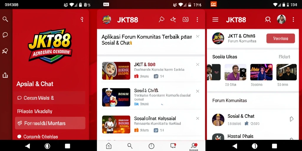 Tampilan antarmuka aplikasi JKT88 yang menarik dan intuitif.