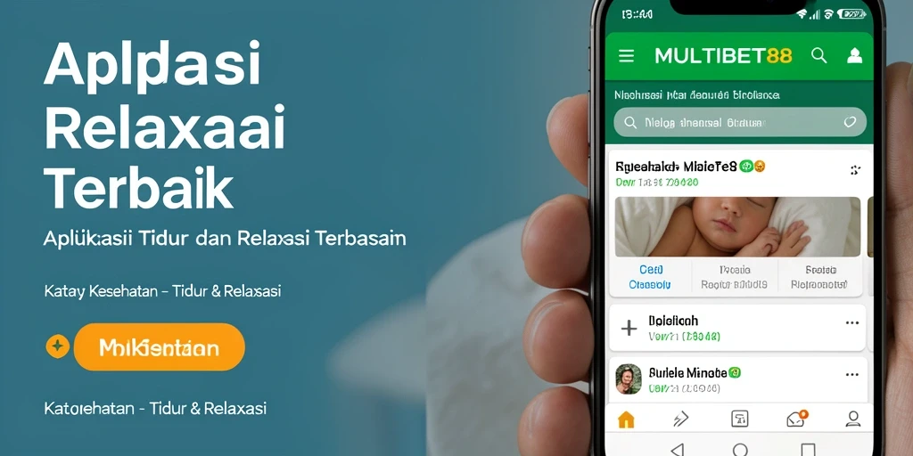 Antarmuka user-friendly MULTIBET88 dengan fitur tidur dan relaksasi.